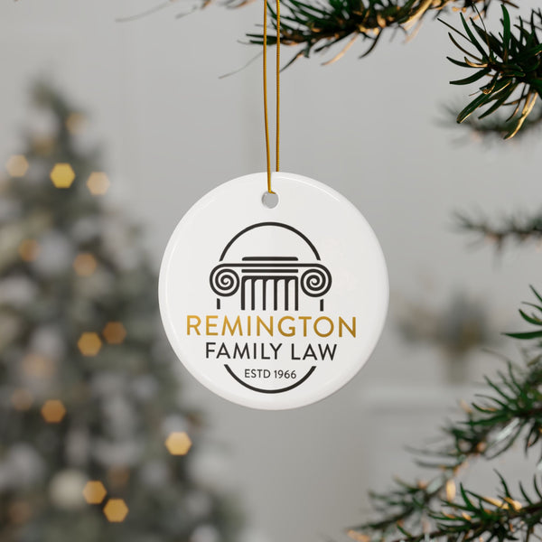 Remington Family Law Series Ceramic Ornaments, Double-Sided