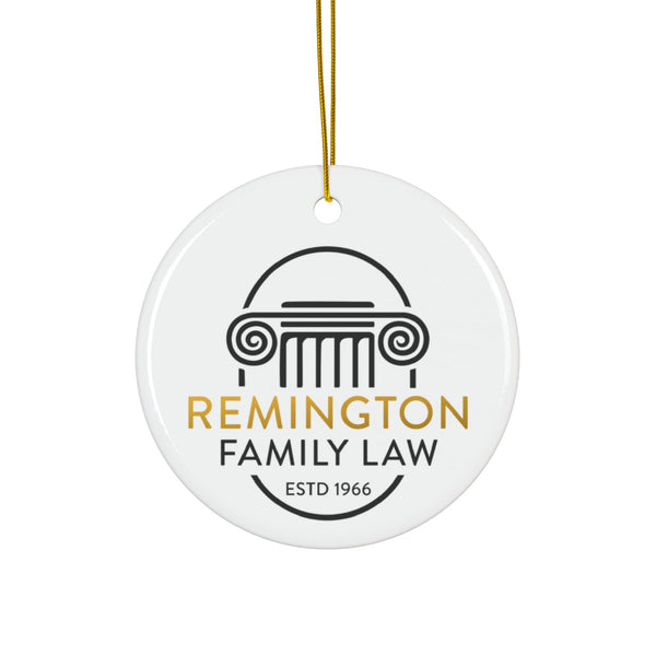 Remington Family Law Series Ceramic Ornaments, Double-Sided
