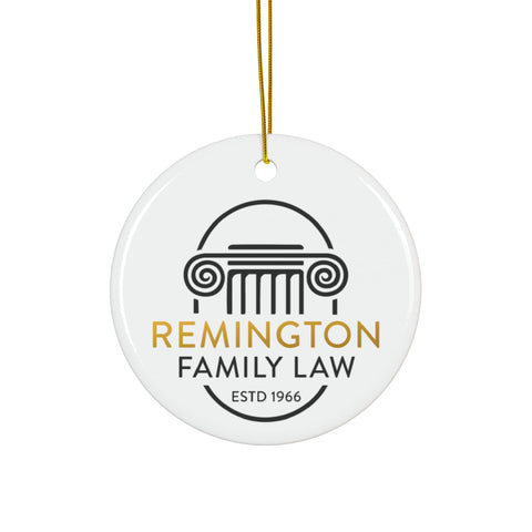 Remington Family Law Series Ceramic Ornaments, Double-Sided