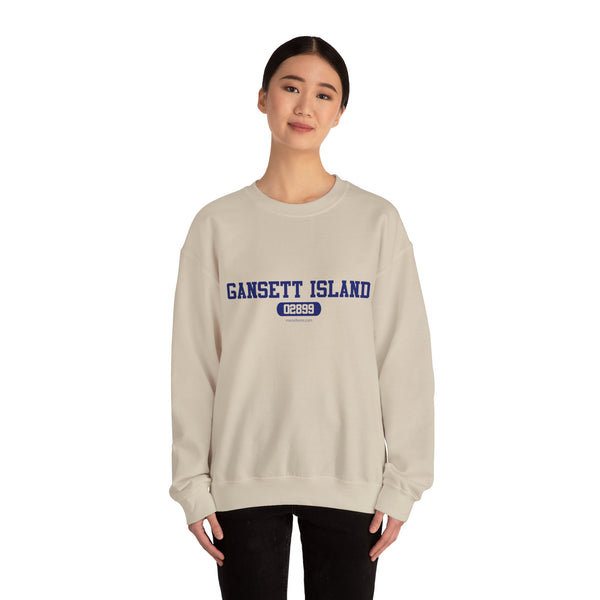 Gansett Island Sweatshirt (white, sand and light heathered grey)