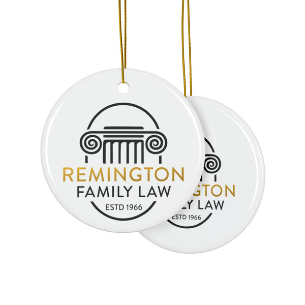 Remington Family Law Series Ceramic Ornaments, Double-Sided