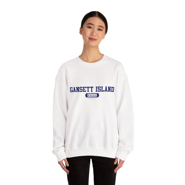 Gansett Island Sweatshirt (white, sand and light heathered grey)