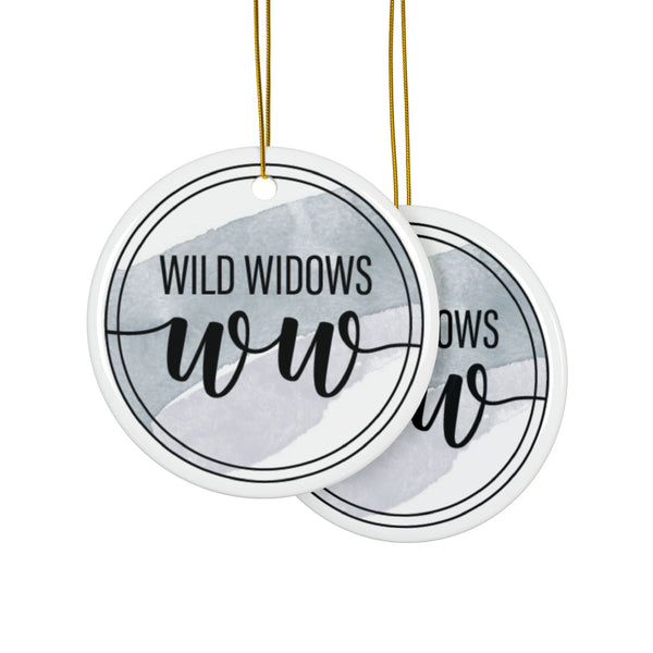 Wild Widows Series Ceramic Ornaments, Double-Sided