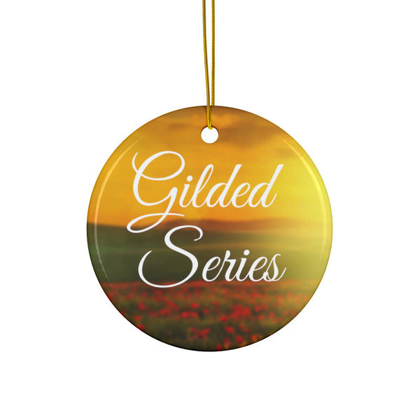 Gilded Series Ceramic Ornaments, Double-Sided