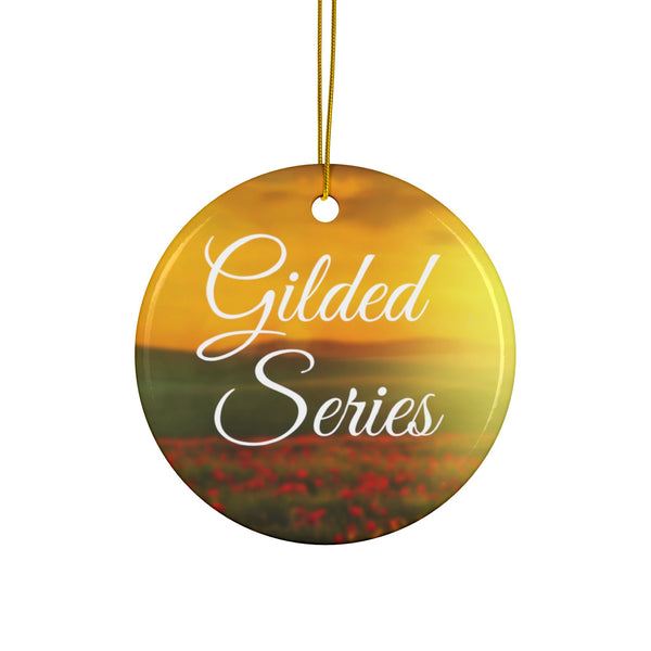 Gilded Series Ceramic Ornaments, Double-Sided