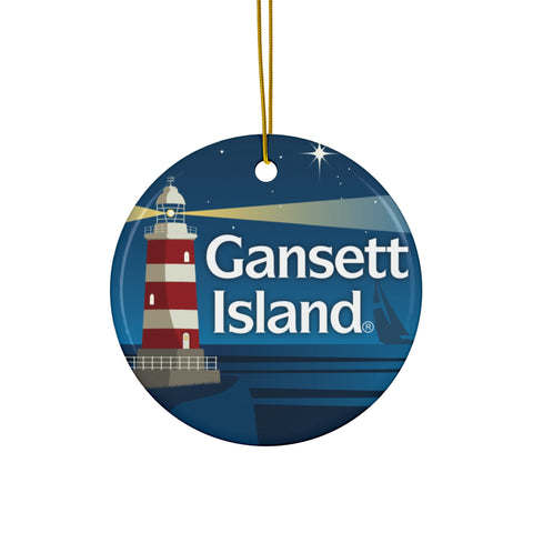 Gansett Island Ceramic Ornaments, Double-Sided