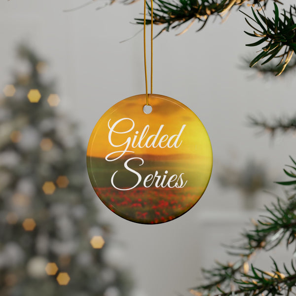 Gilded Series Ceramic Ornaments, Double-Sided