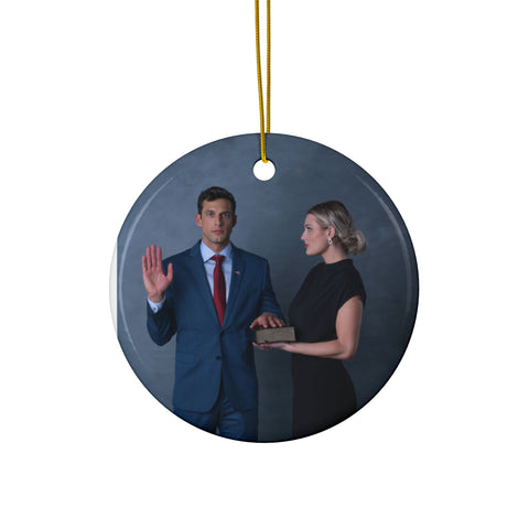 Sam & Nick Ceramic Ornaments, Double-Sided