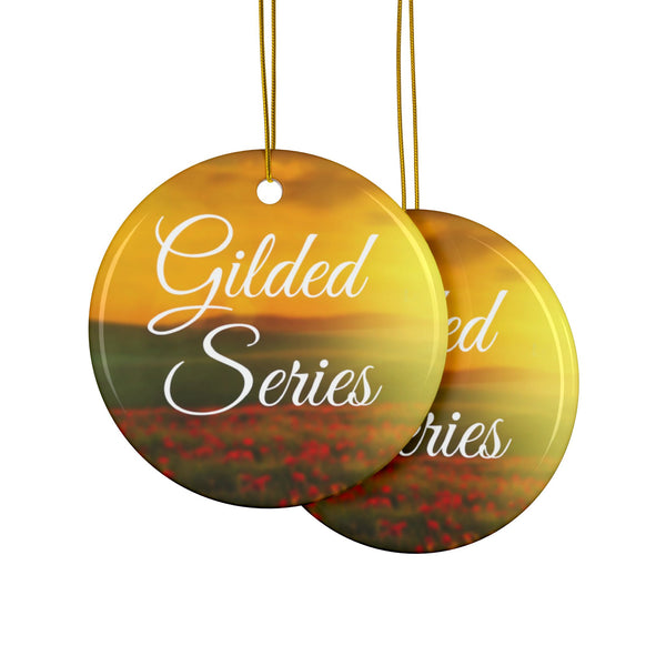Gilded Series Ceramic Ornaments, Double-Sided