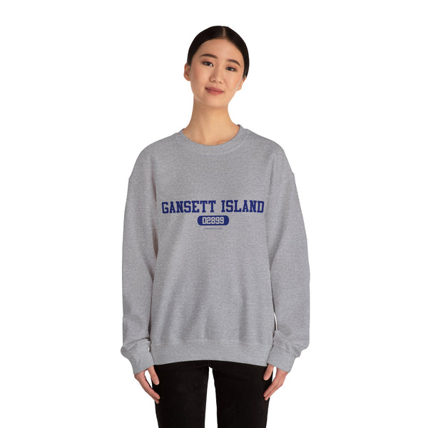 Gansett Island Sweatshirt (white, sand and light heathered grey)