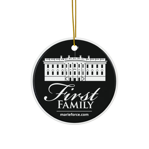 First Family Series Ceramic Ornaments, Double-Sided