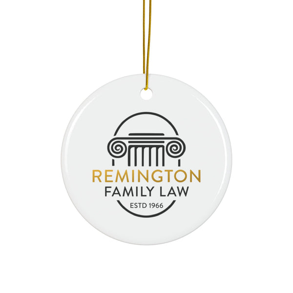 Remington Family Law Series Ceramic Ornaments, Double-Sided