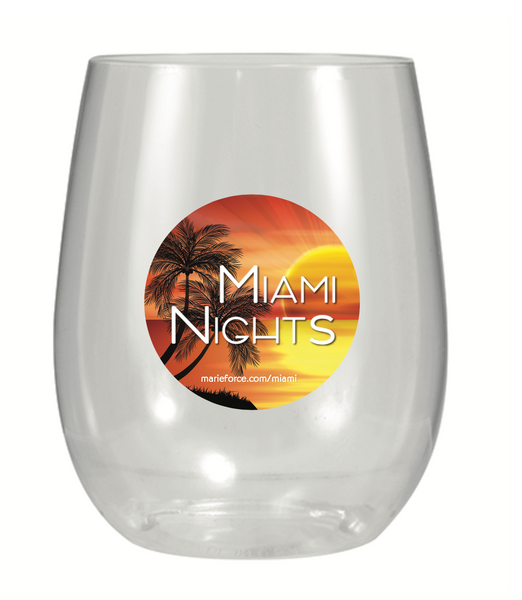 Miami Nights Wine Glass